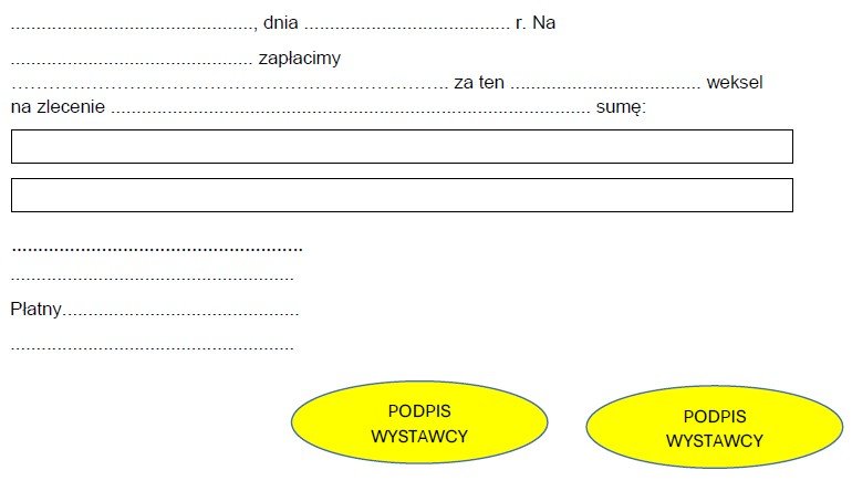 weksel w leasingu dla spółki cywilnej